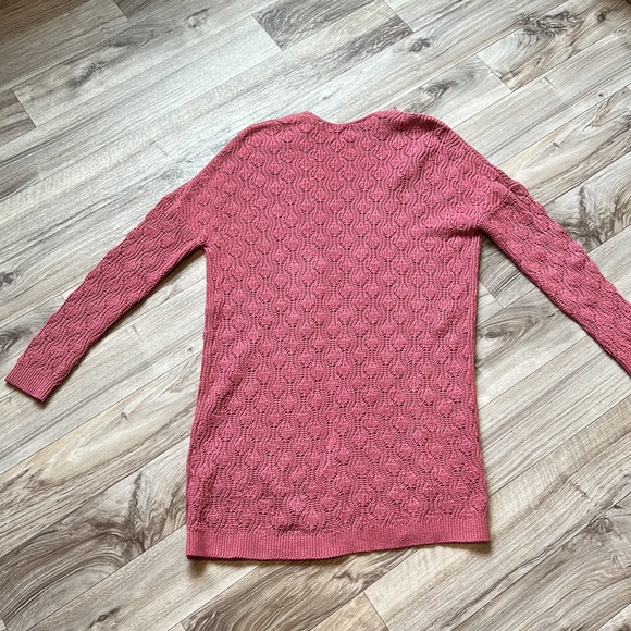 Dusty rose three-quarter length sweater - Picture 2 of 2